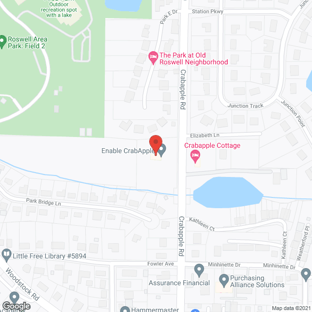 Rra Crabapple in google map