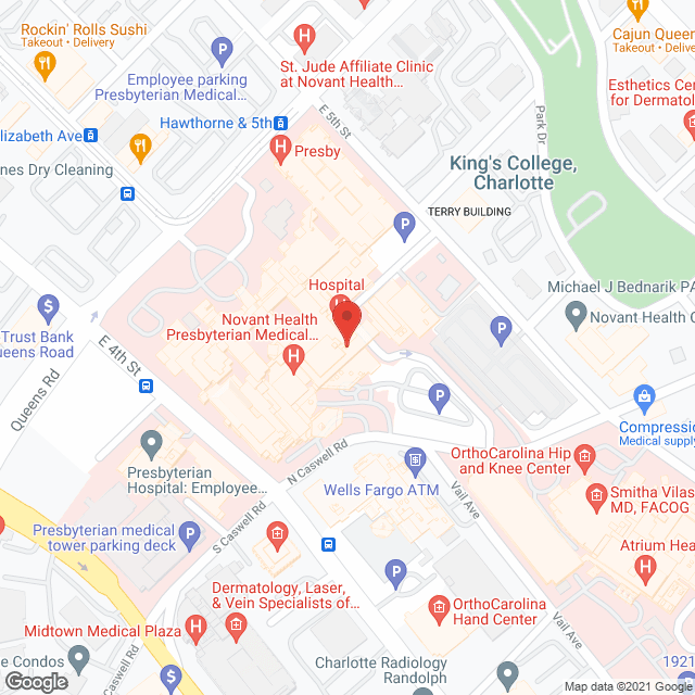 Presbyterian Sub-Acute Care in google map