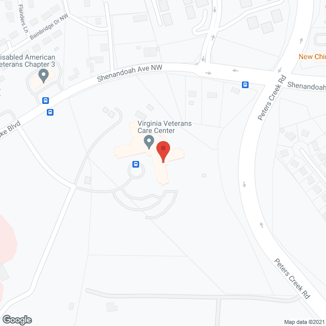 Virginia Veterans Care Center in google map