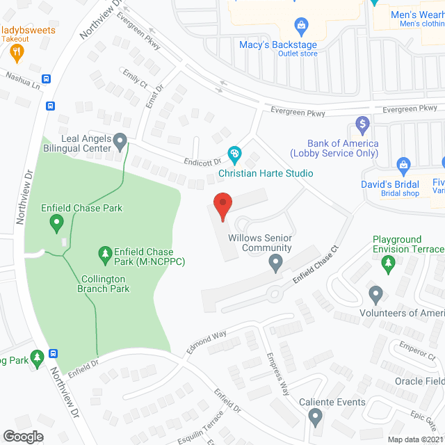 Evergreen Senior Apartments in google map