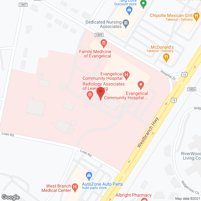 Evangelical Subacute Care Unit in google map