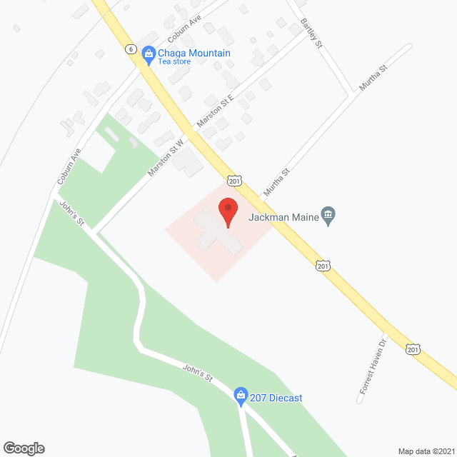 Jackman Region Health Ctr in google map