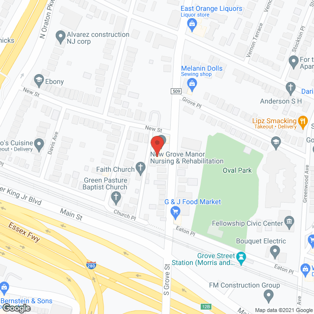 East Orange Nursing Home in google map