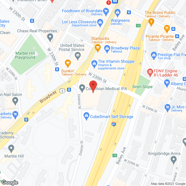 Jewish Home & Hospital in google map