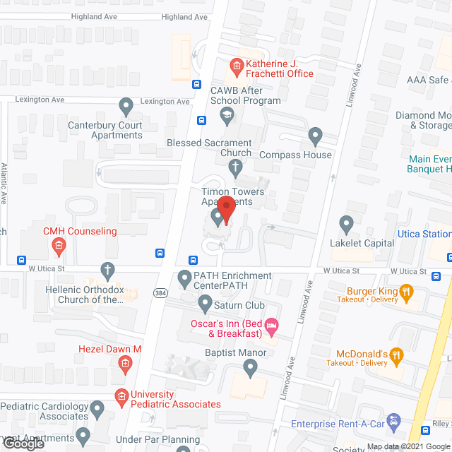 Timon Towers Apartments in google map