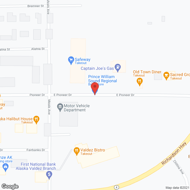 Valdez Senior Citzens Housing in google map