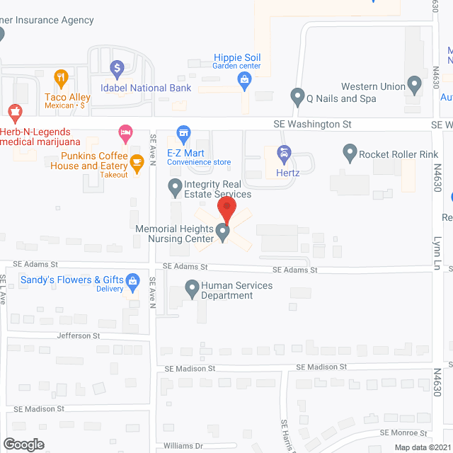 Memorial Heights Nursing Ctr in google map