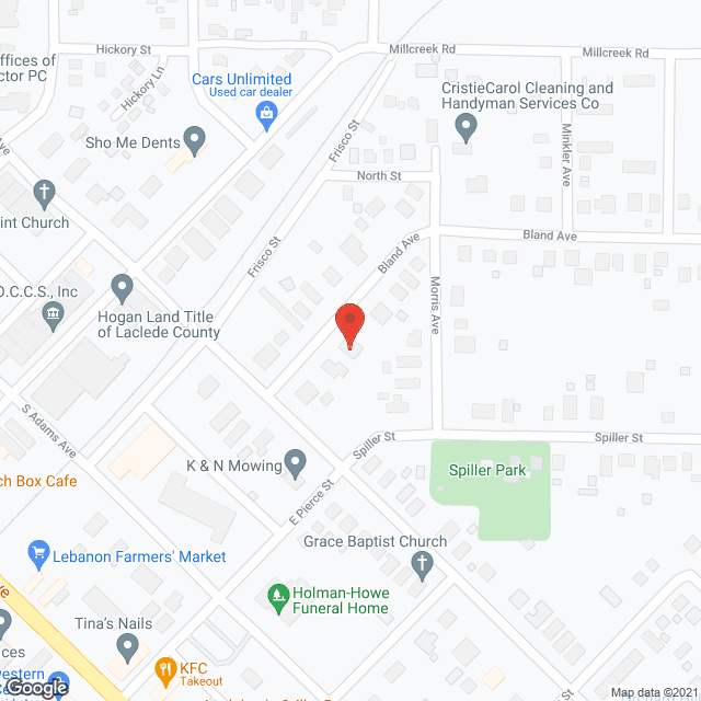 Bland Senior Adult Ctr in google map