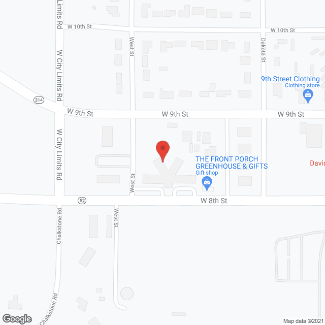 Yankton Care Ctr in google map