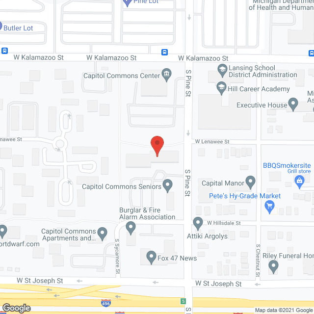 Capitol Commons Seniors in google map