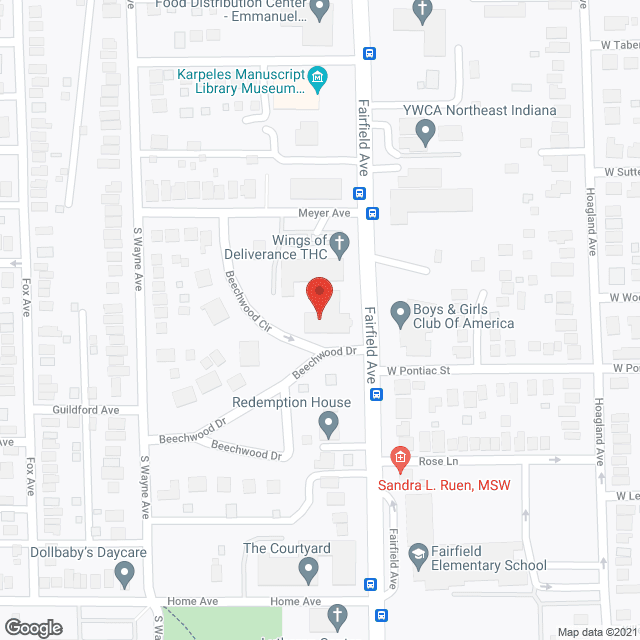 Anthony Wayne Living Ctr in google map