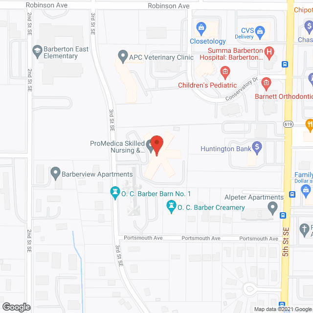 ProMedica Barberton in google map