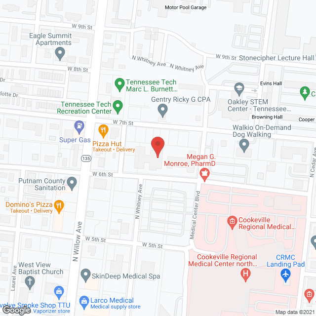 Cookeville Manor Nursing Ctr in google map