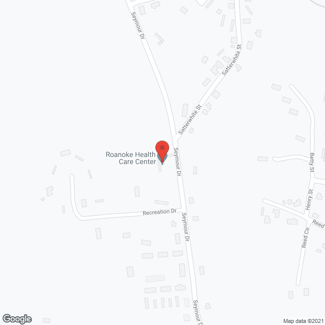 Roanoke Healthcare Ctr in google map