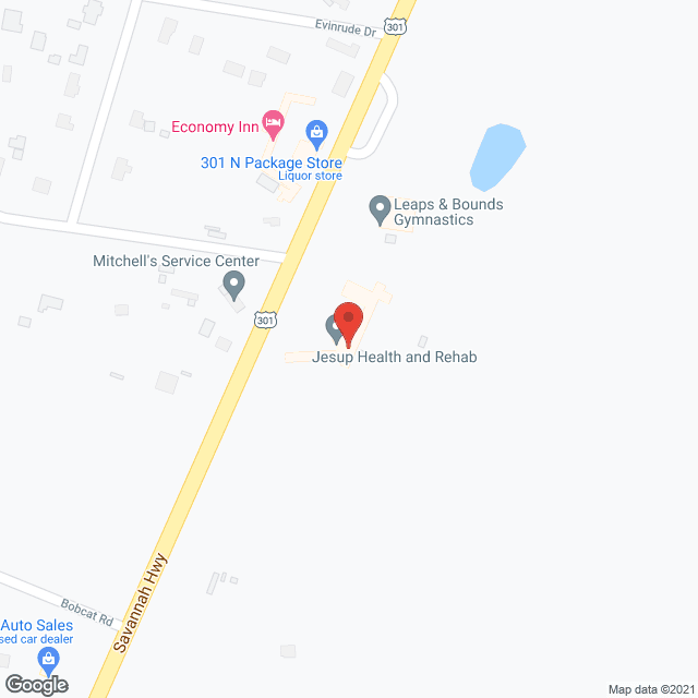 Jesup Health & Rehab in google map