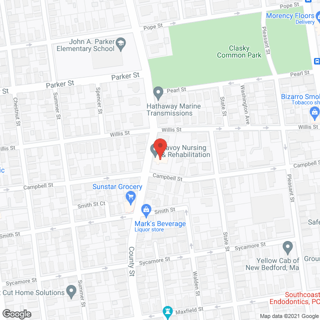 Savoy Nursing Ctr in google map