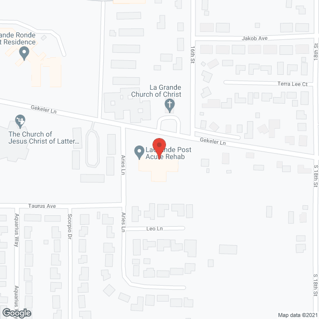 Evergreen LaGrande Health and Rehab Ctr in google map