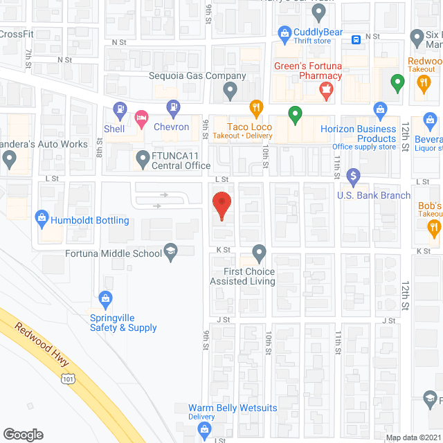 Johnson's Care Home in google map