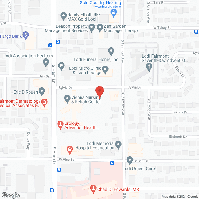 Lodi Health Care Ctr in google map