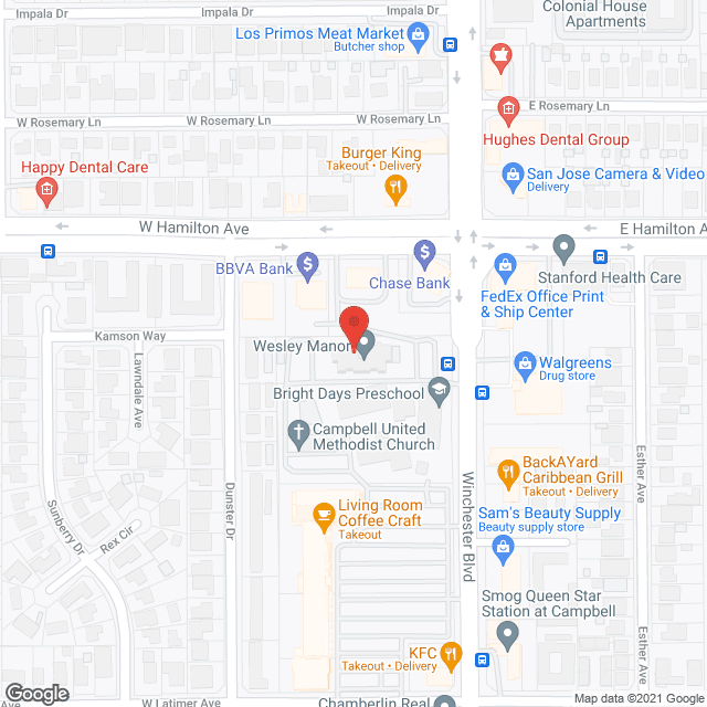 Wesley Manor in google map