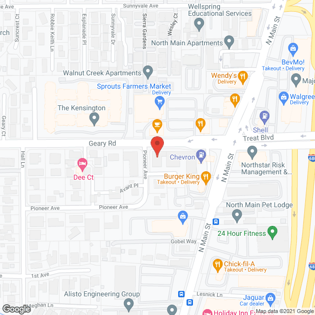 Walnut Creek Alzheimers Ctr (CLOSED) in google map