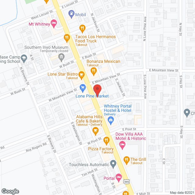 Southern Inyo Hospital in google map