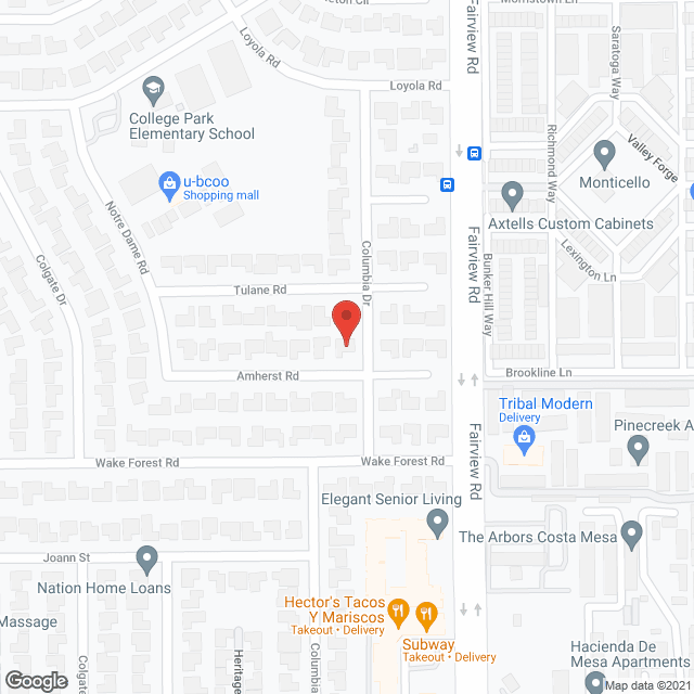 ECLC Amherst Home in google map