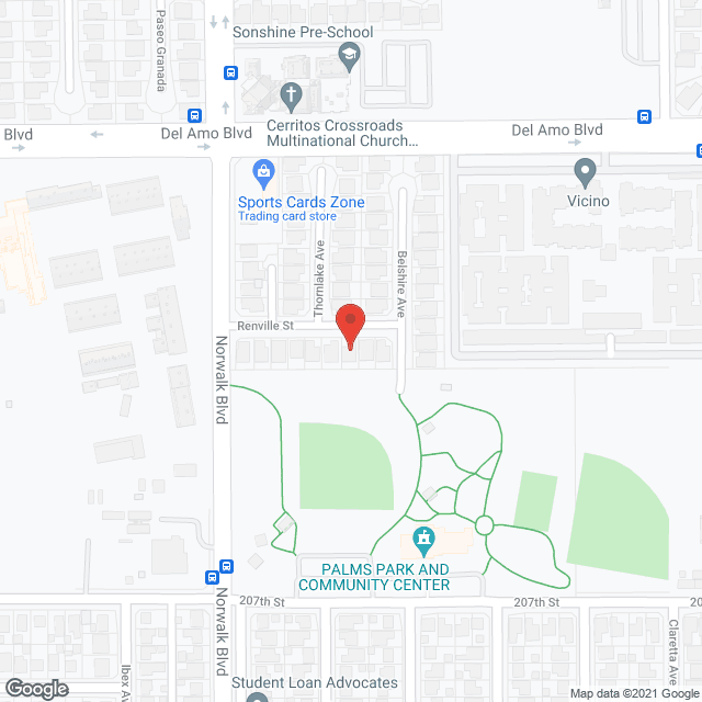 Lakewood Retirement Home in google map