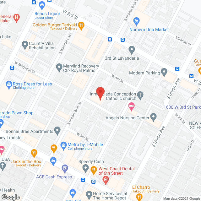 Bonnie Brae Convalescent Hosp in google map