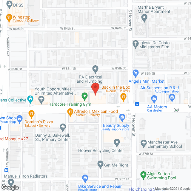 Manchester Manor Convalescent in google map