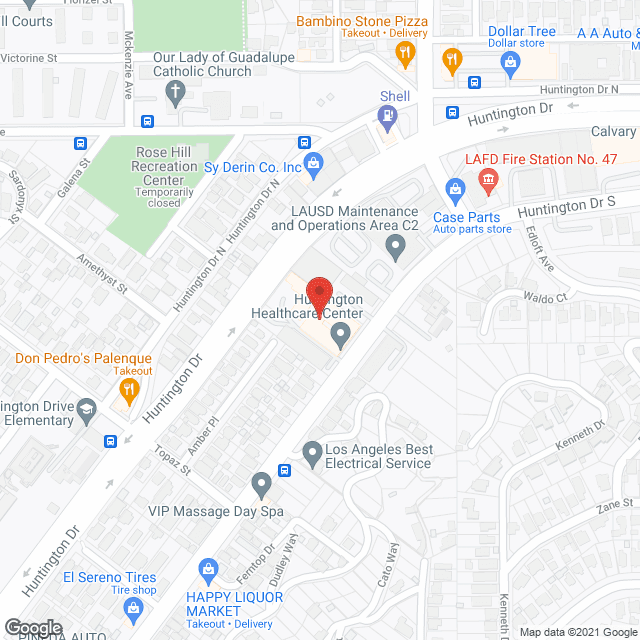 Huntington Healthcare Ctr in google map