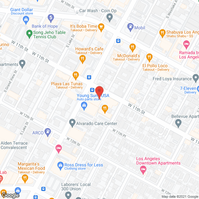 Olympia Convalescent Hospital in google map