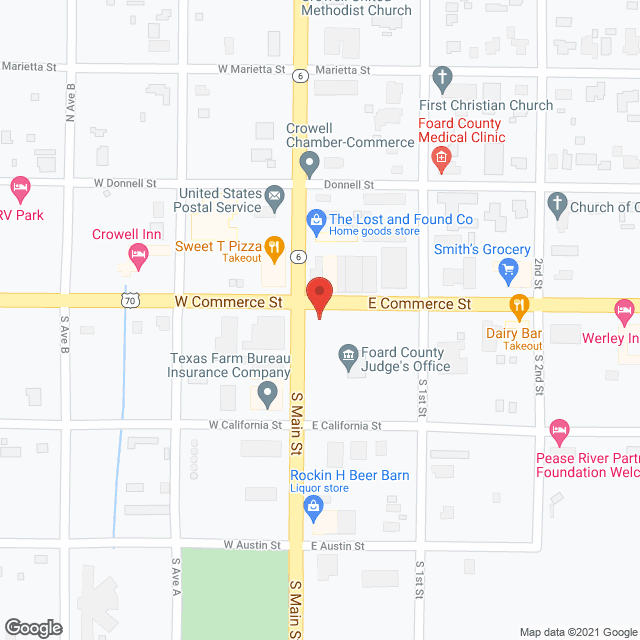 Crowell Nursing Ctr in google map