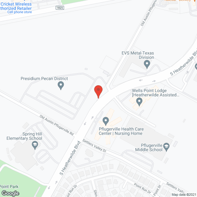 Pflugerville Care Ctr in google map