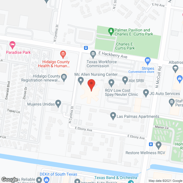 Mc Allen Nursing Ctr in google map