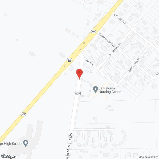 La Paloma Nursing Ctr in google map