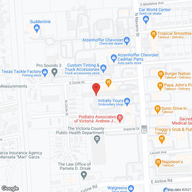 Arboretum in google map