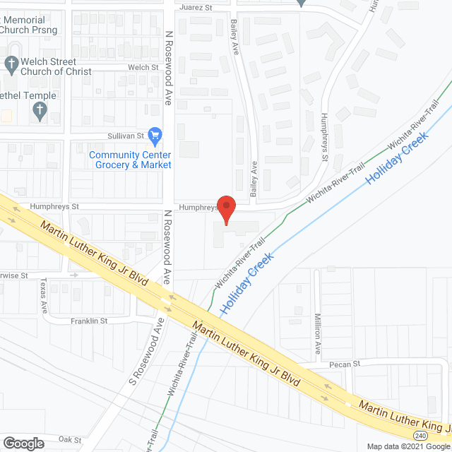 River Oaks Care Ctr in google map