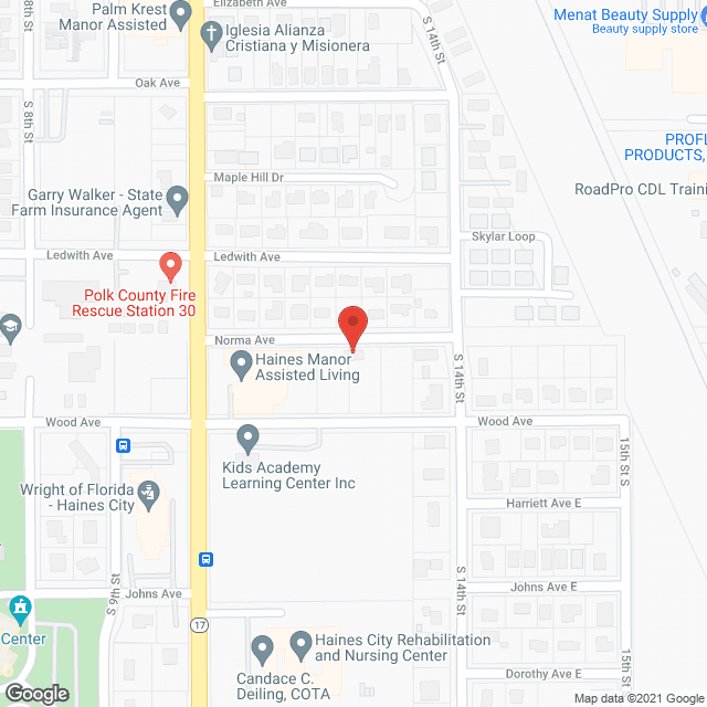 Heart of Florida Care in google map