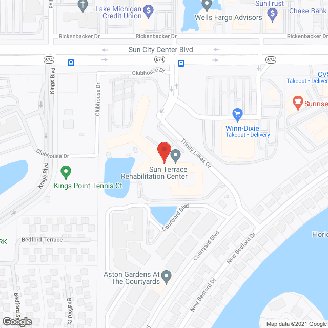 Lake Towers Retirement Ctr in google map