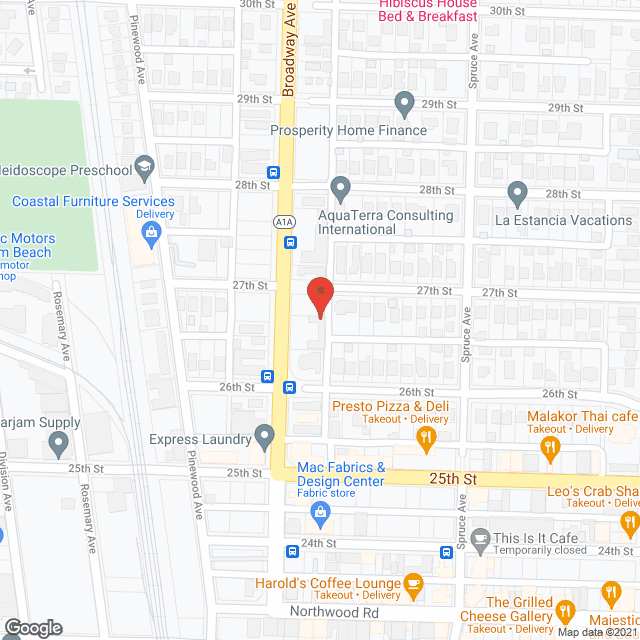 Tropical Palm in google map