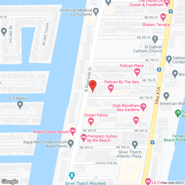 Riverside Club in google map