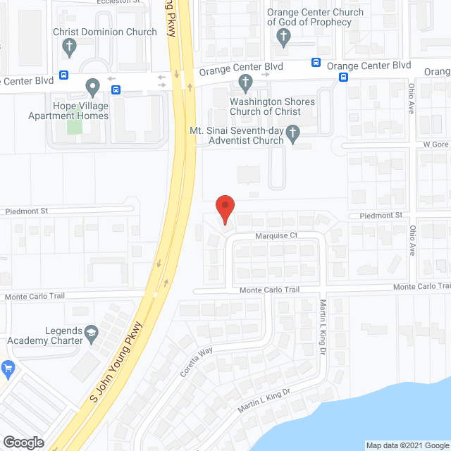 Adams Home Care in google map