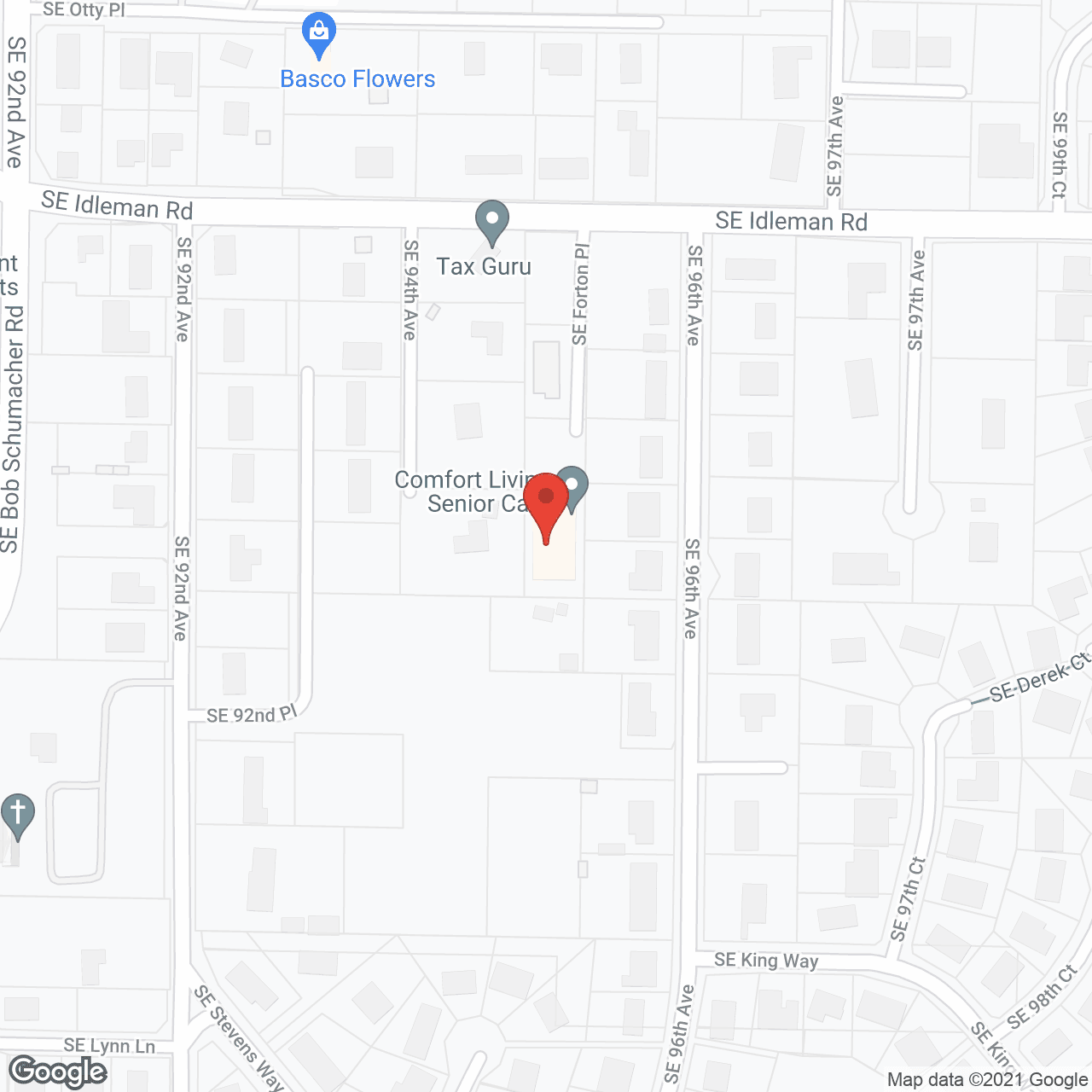 Comfort Living Senior Care in google map