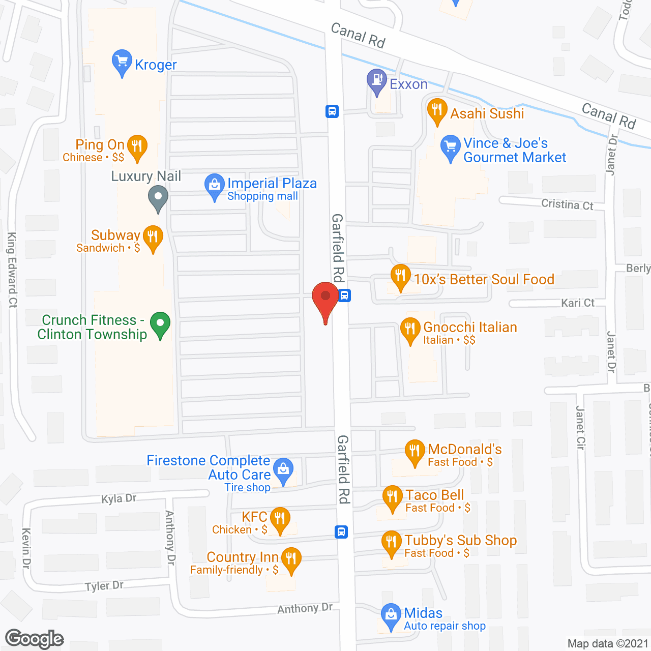 Rose Senior Living at Clinton Township in google map