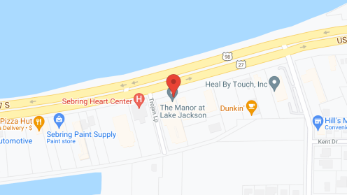 Map of the neighborhood around Lakeshore Manor at Lake Jackson Independent and Assisted Living
