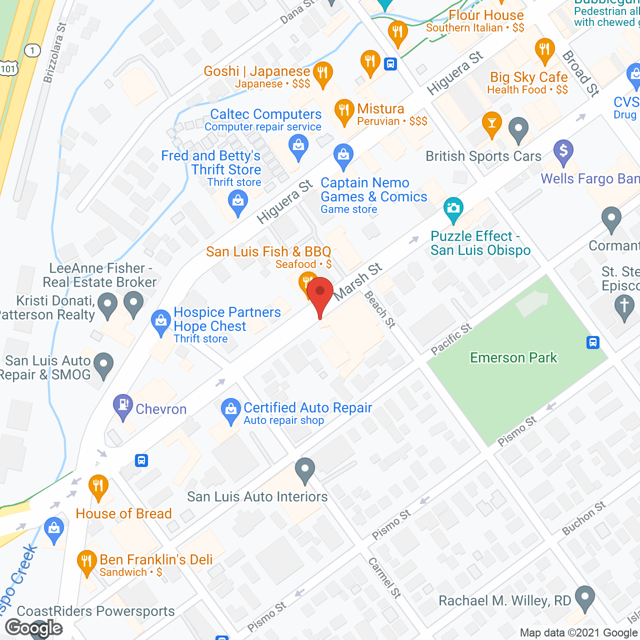 Avila Senior Living at Downtown SLO in google map