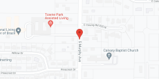 Towne Park Assisted Living in google map