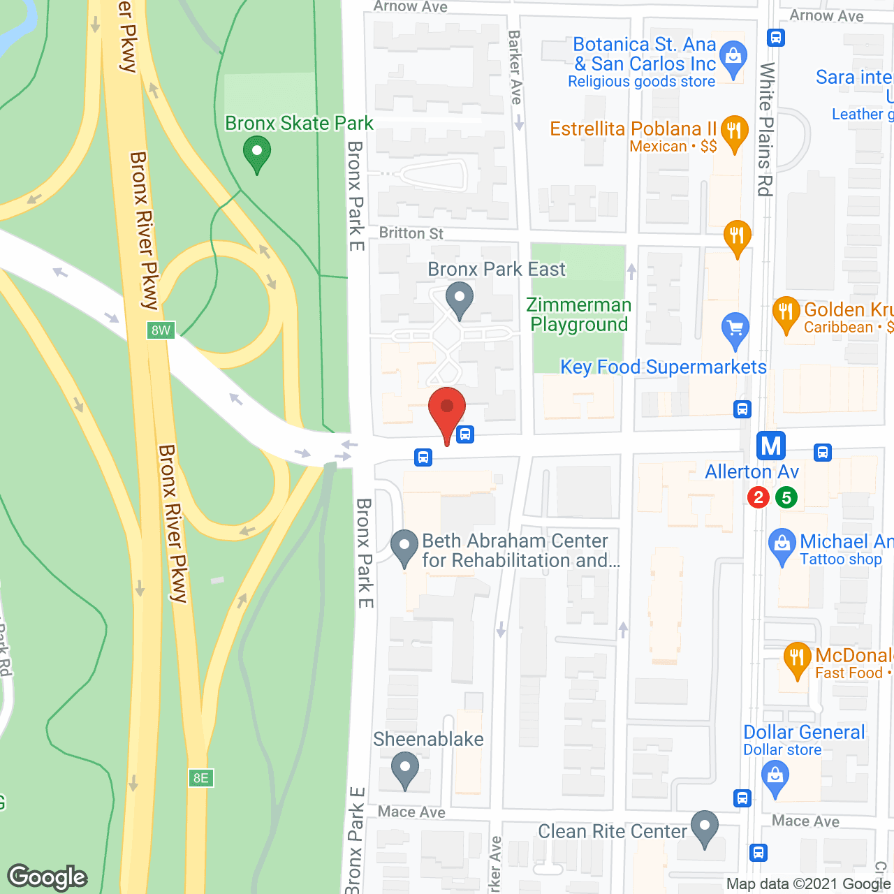 Beth Abraham Center for Rehabilitation and Nursing in google map