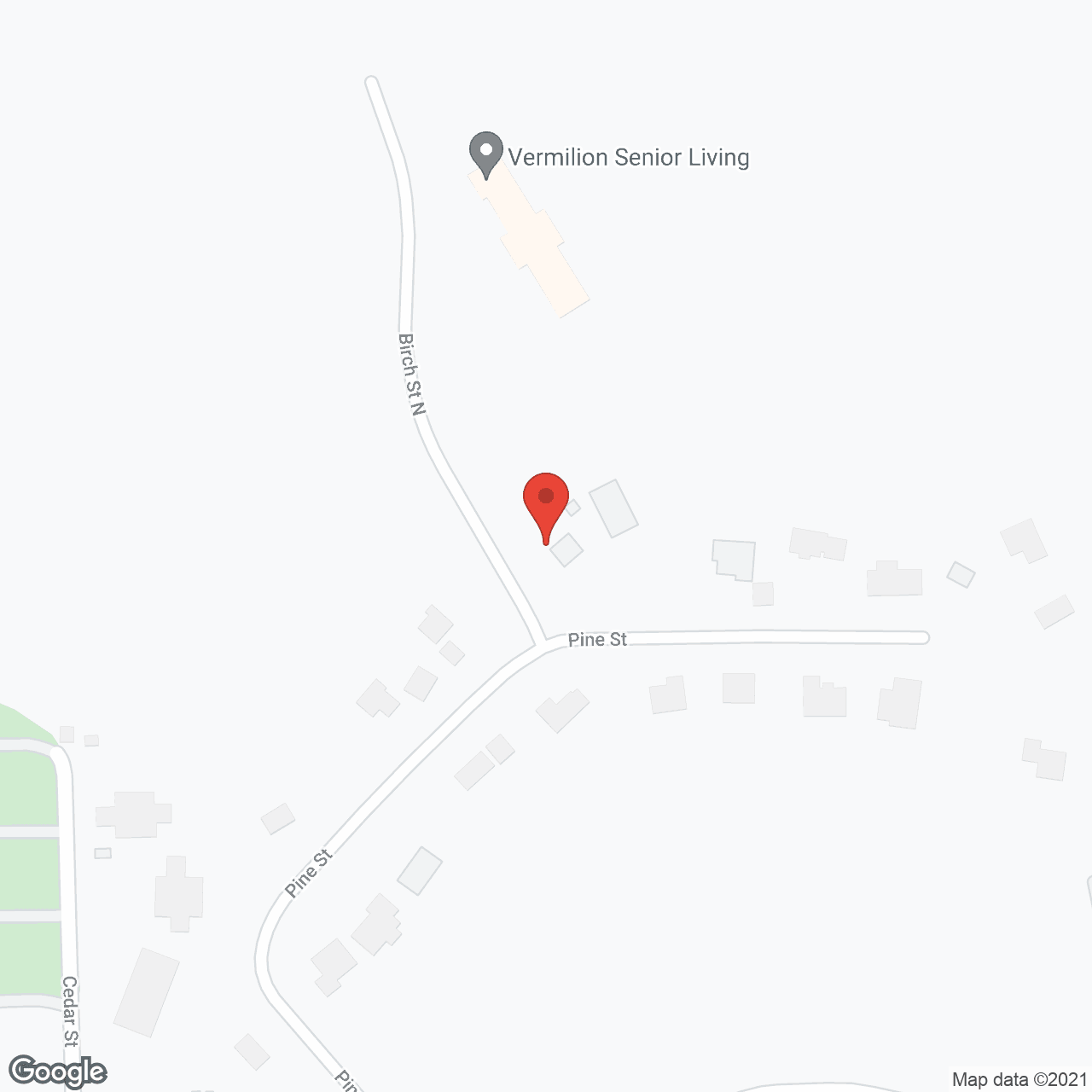 Vermilion Senior Living in google map